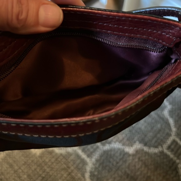 Burgundy Mini Coach bag - Picture 5 of 5